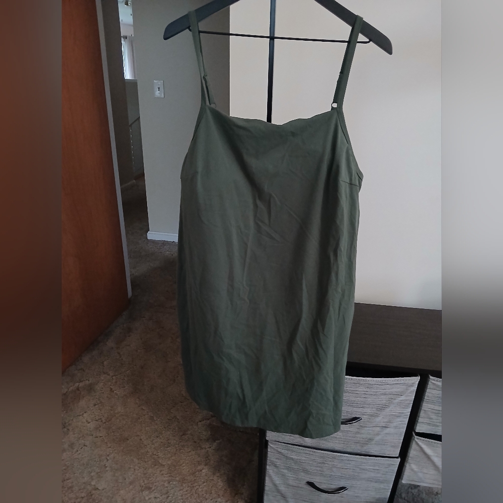 Olive Green/ Greenish Athletic Dress